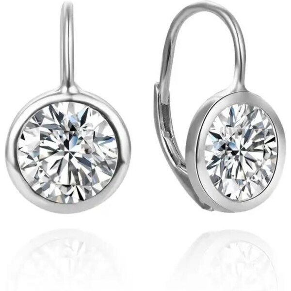 Olivie Strieborné krištáľové náušnice 8323 48961339