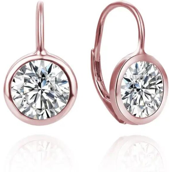 Olivie Strieborné krištáľové náušnice ROSE 8324 48961340