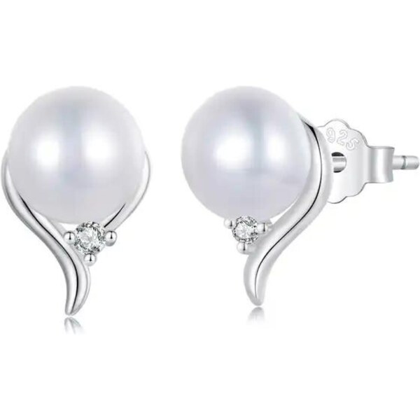 Olivie Strieborné náušnice SLADKOVODNÁ PERLA 8341 48961357
