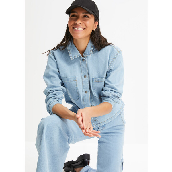 bonprix Džínsová bunda, farba modrá 48958646