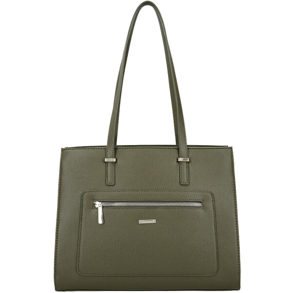 DAVID JONES Khaki zelená taška cez rameno s predným vreckom 48966222