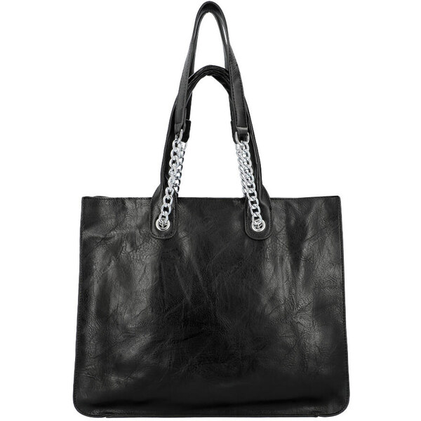 Urban Style Firenze Čierna veľká dámska kabelka do ruky aj cez rameno 48973045