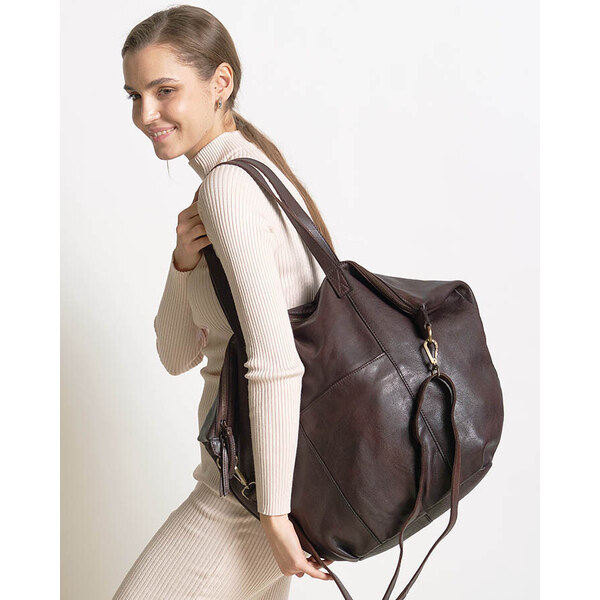 Marco Mazzini handmade MARCO MAZZINI Dámska kožená shopper taška | 48977194