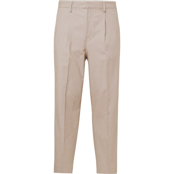 SELECTED Plisované nohavice TORINO tmavobéžová 54297242