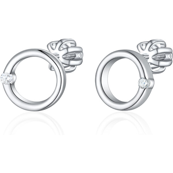 Olivie Strieborné náušnice 8mm KRUH 8350 48999306