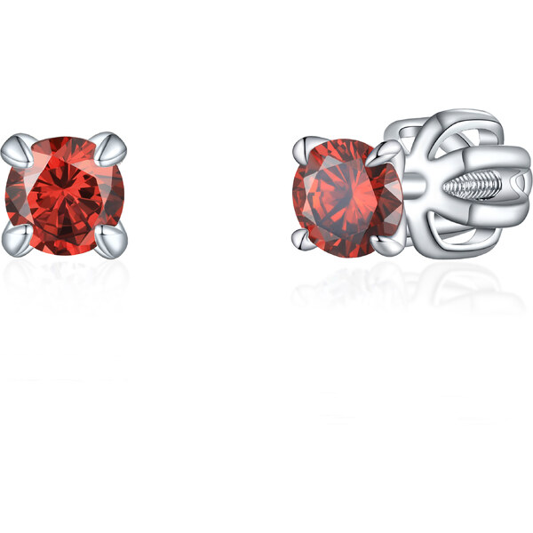 Olivie Strieborné 3mm náušnice PIPPI RED 8360 48999316