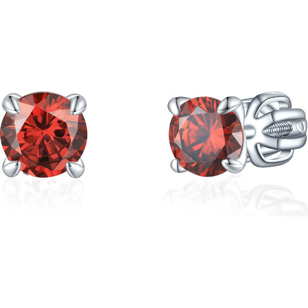 Olivie Strieborné 5mm náušnice PIPPI RED 8362 48999318