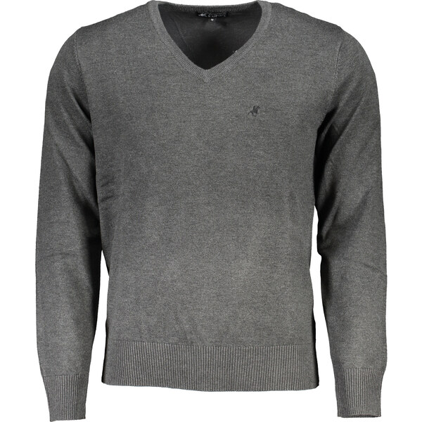 U.S. GRAND Pánsky sivý sveter US Grand Polo 64711596