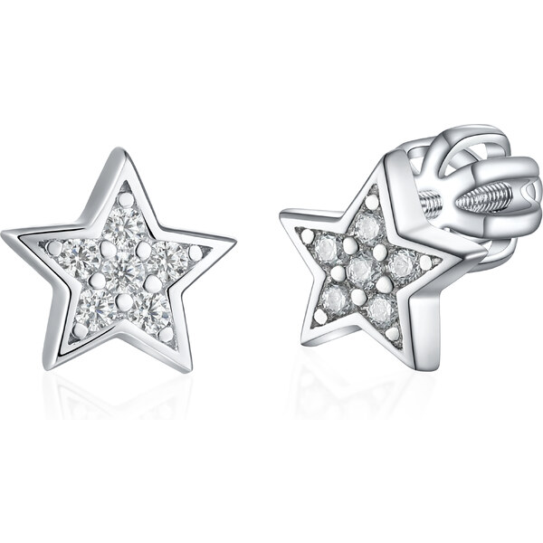 Olivie Strieborné náušnice HVIEZDIČKY 8382 49010922