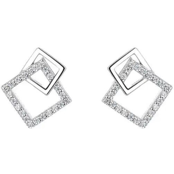 Olivie Strieborné geometrické náušnice 8388 49029742