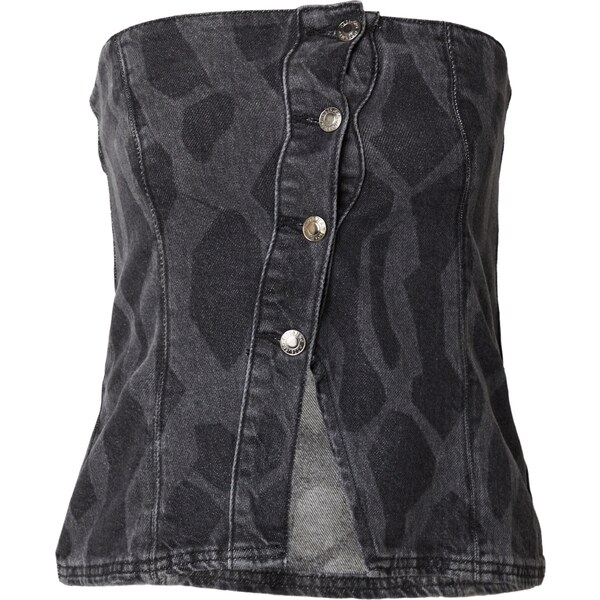 Hosbjerg Top Mickie sivý denim / tmavosivá 54286439