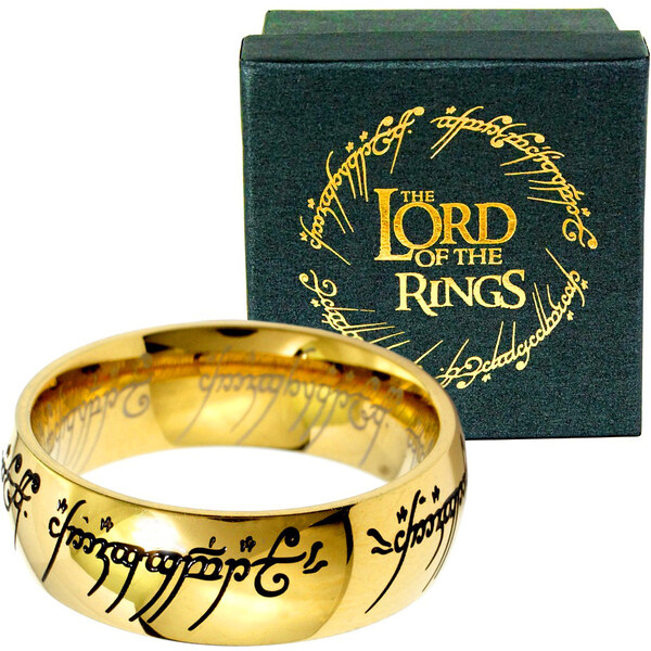 Ligot Oceľový PRSTEN MOCI z filmu z Pána prsteňov a Hobit 49018547