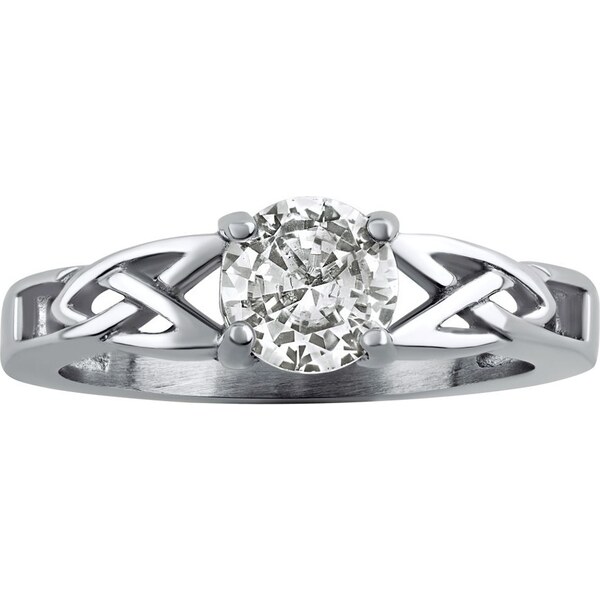 Ligot Lesklý oceľový prsteň v keltskom štýle 49018558