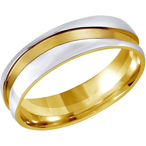 Ligot Oceľový pozlátený prsteň 49018550