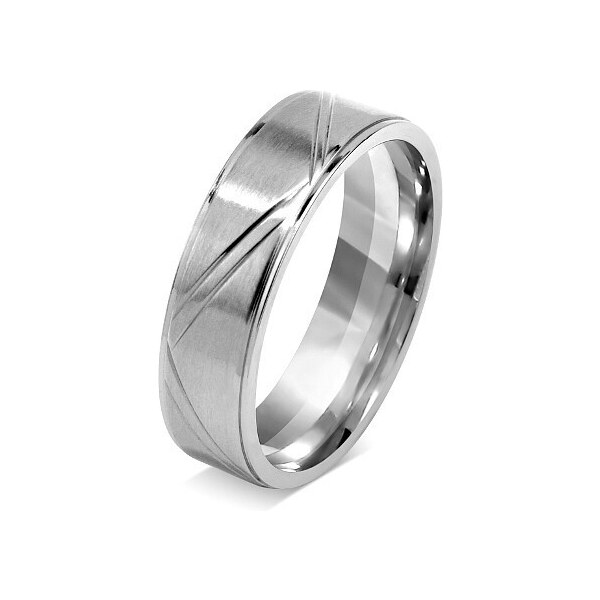 Ligot Snubný prsteň pre mužov a ženy z chirurgickej ocele 49018559