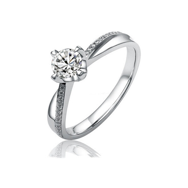 Ligot Strieborný originálny prsteň Florence so Swarovski Zirconia 49018596