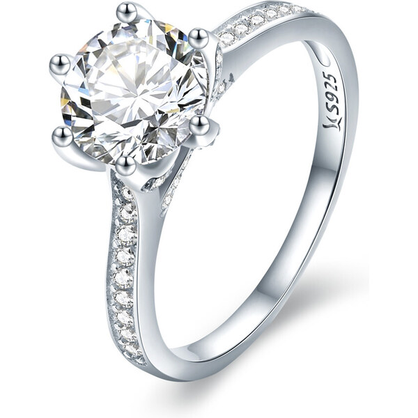 Ligot Strieborný prsteň so zirkónom 49018627