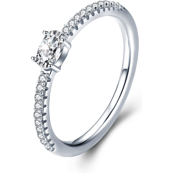 Ligot Strieborný prsteň so zirkónmi 49018630