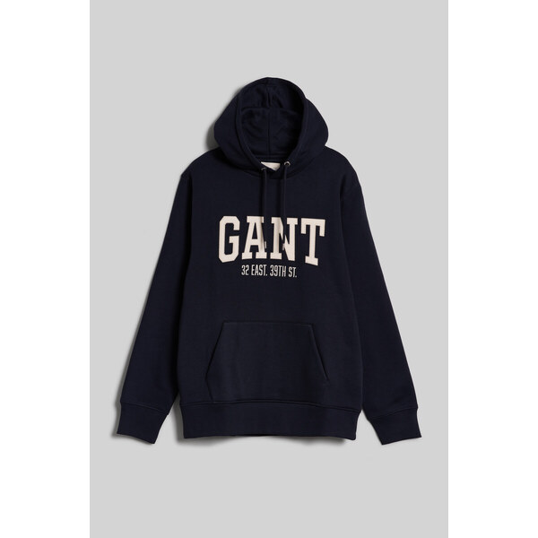 MIKINA GANT ARCH HOODIE EVENING BLUE 49041272