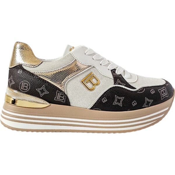 Tenisky Laura Biagiotti Logato Brown White 63746947
