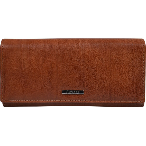 SEGALI Dámska kožená peňaženka 7120 cognac 66586820