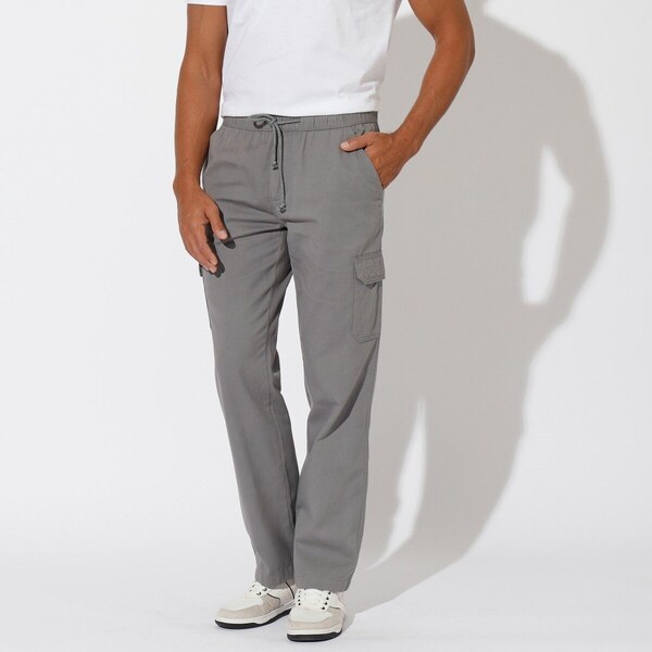 Cargo nohavice pružným pásom sivá 054 Blancheporte 48125920