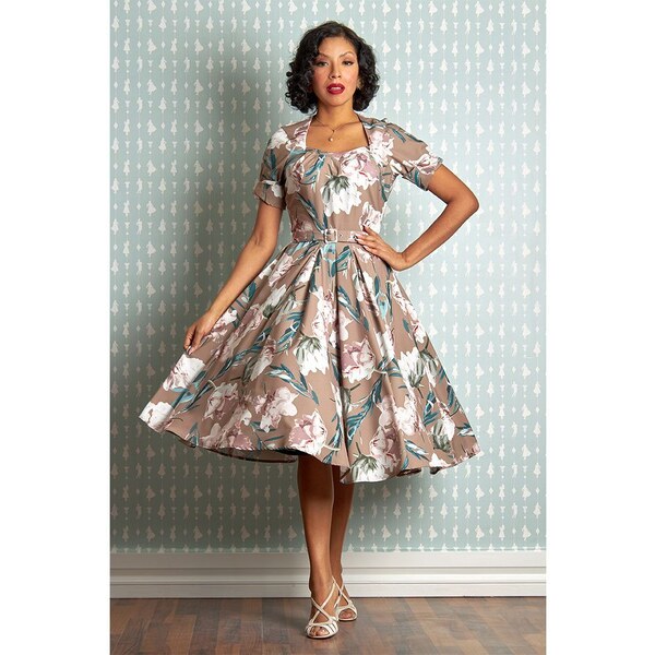 MISS CANDYFLOSS Varvara-Sadie kvetinové midi šaty 49052185