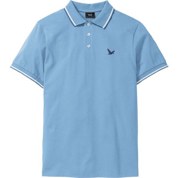 bonprix Polo tričko z piké, z čistej bio bavlny, farba modrá 44731674