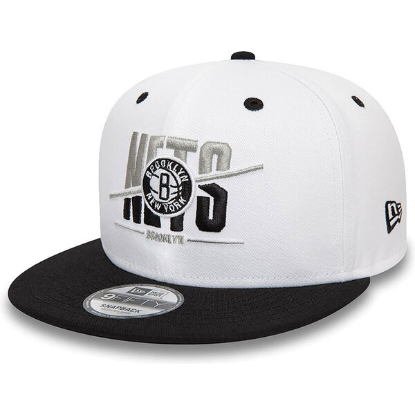 New Era Brooklyn Nets Crown White 9FIFTY Snapback Cap - Unisex - 66475412