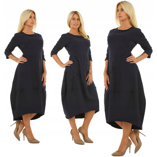 Fashionweek Pohodlné teplákové šaty oversized MF896 48750264