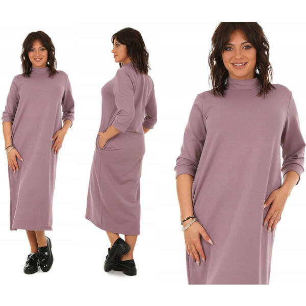 Fashionweek Pohodlné teplákové šaty oversize MF634 64828705