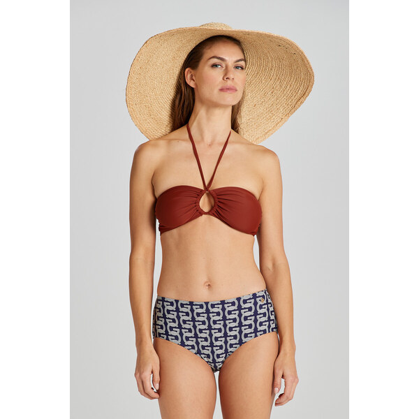 PLAVKY GANT BANDEAU VRCHNÝ DIEL SYRUP BROWN 49096594