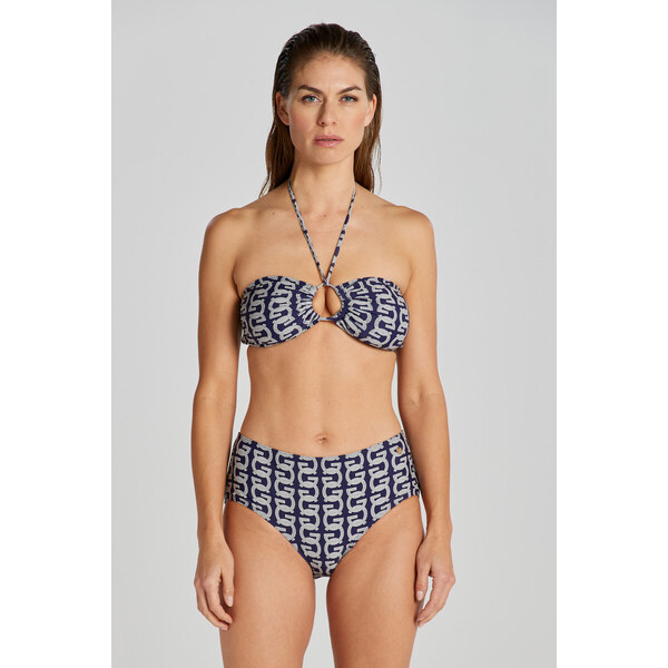 PLAVKY GANT G PATTERN BANDEAU VRCHNÝ DIEL EVENING BLUE 49096596
