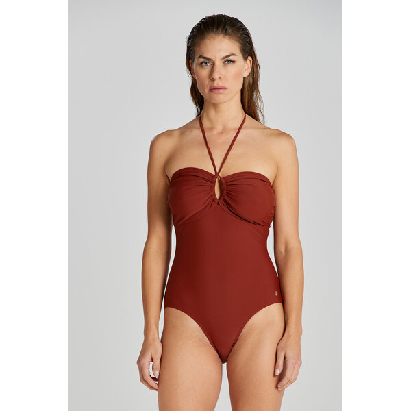 PLAVKY GANT SWIMSUIT SYRUP BROWN 49096604