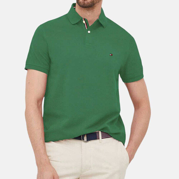 Pánské zelené polo triko Tommy Hilfiger 55710 49097034