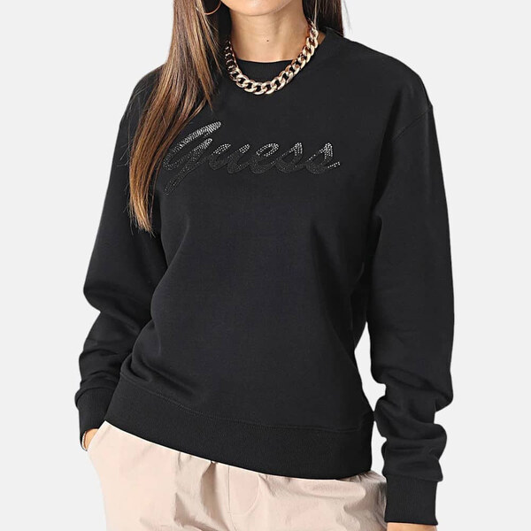 Dámská černá mikina Guess 55714 49102256