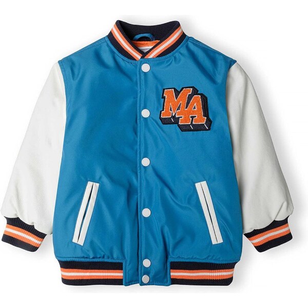 MINOTI Prechodná bunda námornícka modrá / azúrová / oranžová / biela 54280705