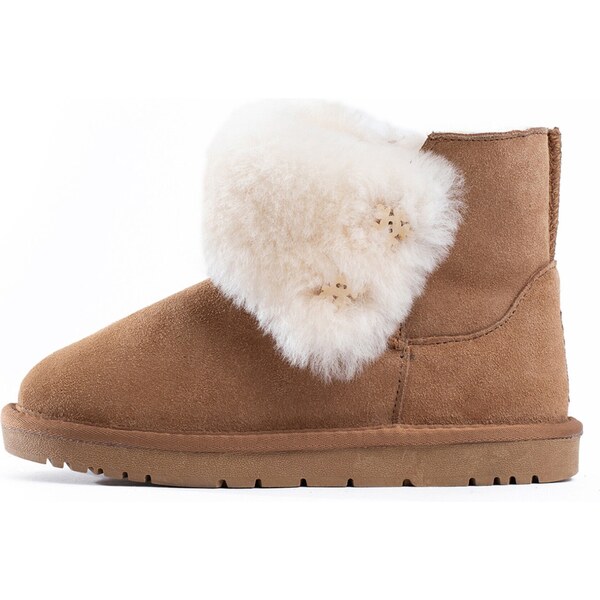 Gooce Čižmy Junian hnedá / biela 54238526