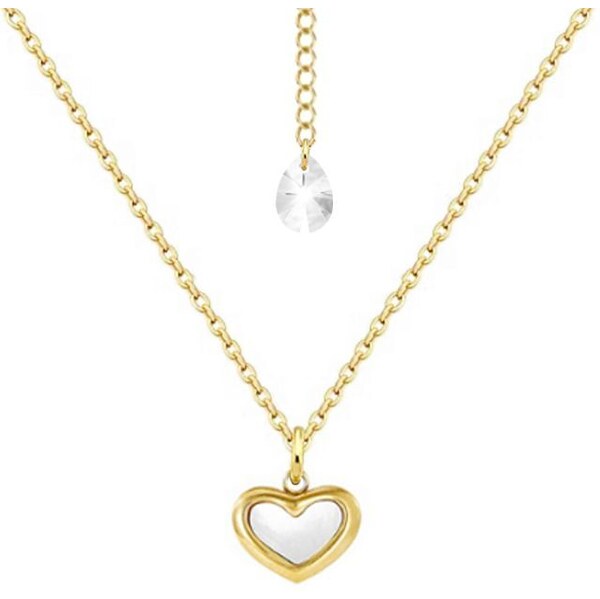 SWAROVSKI Elements Swarovski e. náhrdelník Love Aura, srdce s perleťou 49134948
