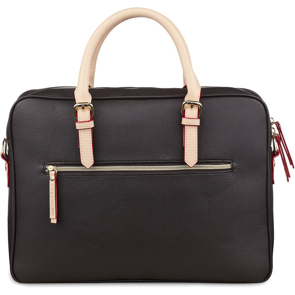 Dámska taška na notebook Bugatti Vellla - tmavo hnedá 49169286