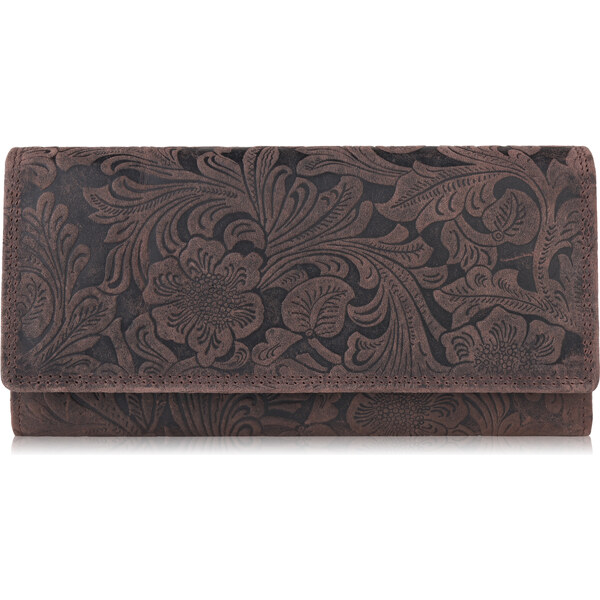 PAOLO PERUZZI Dámska kožená peňaženka T-25-BR | hnedá T-25-BR 49143852