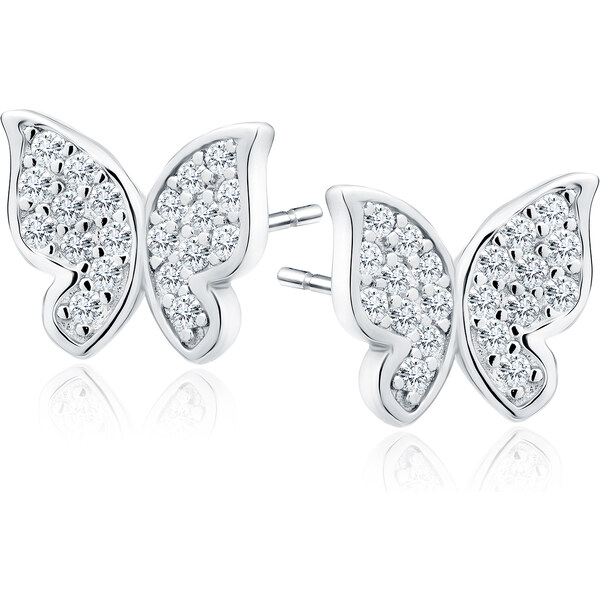 Olivie Strieborné náušnice MOTÝĽ 9203 59803583