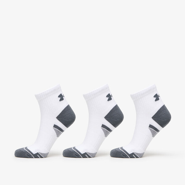 Under Armour Performance Cotton 3-Pack QTR Socks White M 49175492