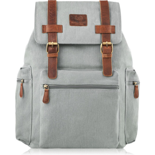 PAOLO PERUZZI Veľký pánsky batoh SI-02-BU | šedá SI-02-BU 49180344