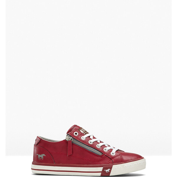 bonprix Tenisky Mustang so zipsom, farba červená 44733491