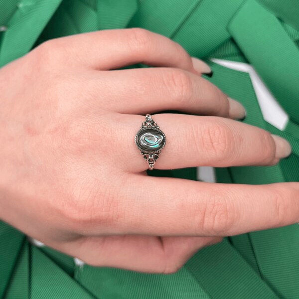 Olivie Stříbrný prsten ABALONE 8204 50747870