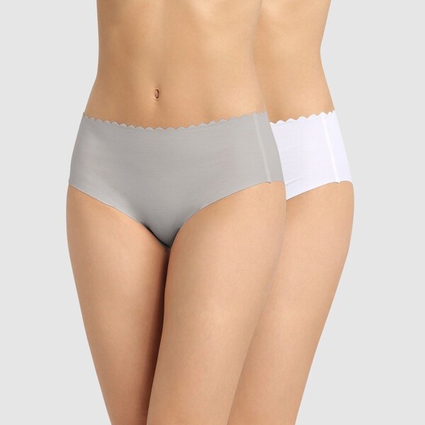 Dim Súprava 2 nohavičiek Body Touch biela+sivá 038 Blancheporte 49223745