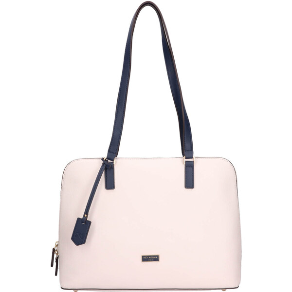 Dámska kabelka Hexagona Babett - béžovo-modrá 49237667