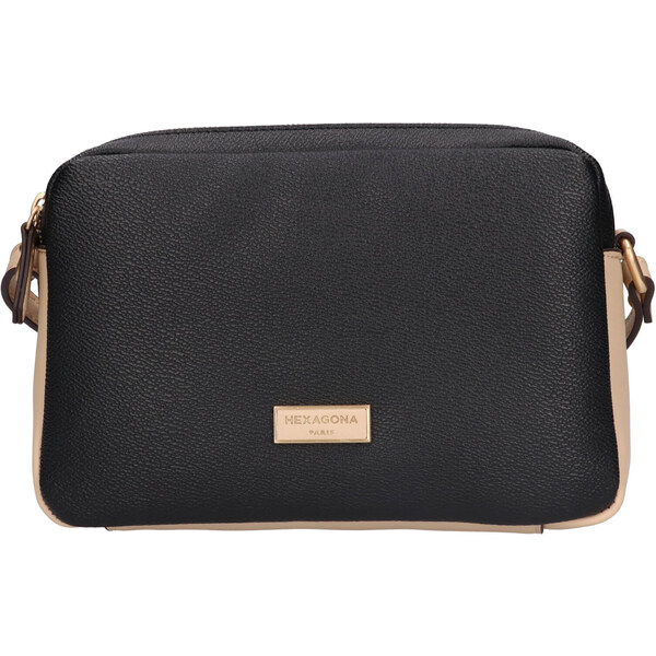 Dámska crossbody kabelka Hexagona Tolla - čierno-béžová 49237671