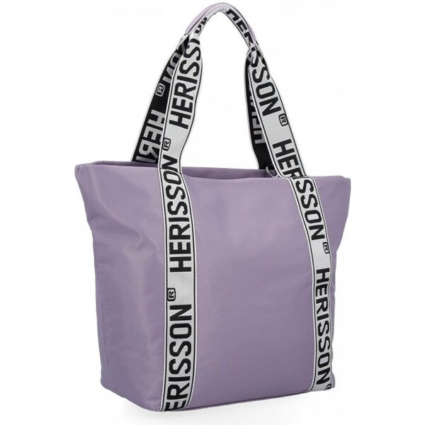 Herisson Veľká dámska nylonová shopper kabelka cez rameno svetlo 49239602
